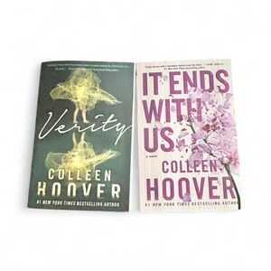 Verity and It Ends With Us Book Set-One New! Colleen Hoover